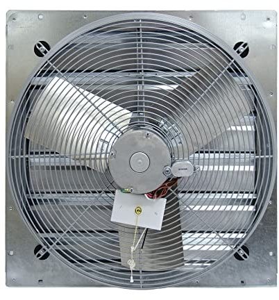 TPI Corporation CE12-DS Direct Drive Exhaust Fan, Shutter Mounted, Single Phase, 12 Diameter, 120 Volt