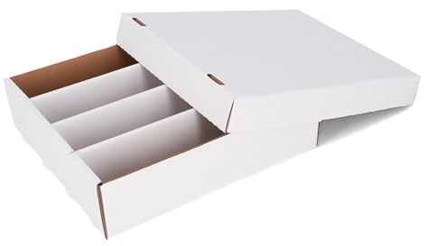 BCW Monster 4 Row Storage Box (3200 Ct.) - Corrugated Cardboard Storage Box - Baseball, Football, Basketball, Hockey, Nascar, Sportscards, Gaming & Trading Cards Collecting Supplies by BCW