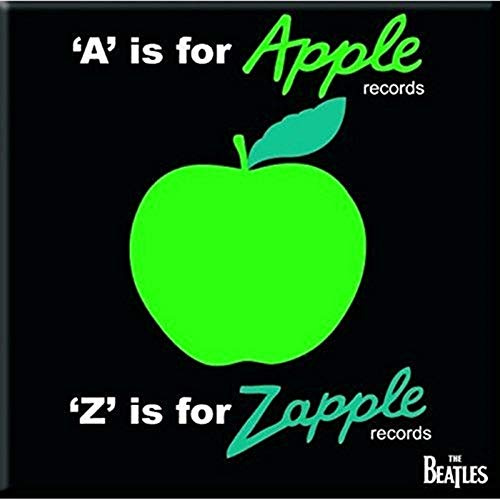 Beatles Apple / Zapple steel fridge magnet (ro)
