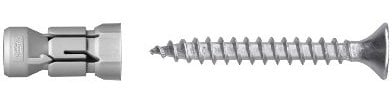 Konischer Spreizdübel aus Nylon mit 10 mm Schraube