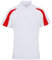 AWDis Cool Contrast Polo Arctic White/Fire Red