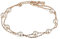 Crystalline Azuria Femme Brin Bracelet 18ct Plaqué Or Rosé avec Blancs imitation Perles