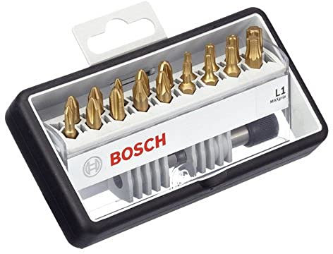 Bosch Zubehör 2607002581 18+1tlg. Robust Line Schrauberbit-Set L Max Grip 25 mm, 18+1tlg.