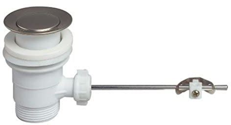Wirquin SP201 lavabo sans Tirette, Bonde Blanc clapet INOX