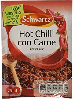 Schwartz Chilli Con Carne Hot Recipe Mix (41g) - Pack of 6