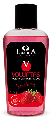 Luxuria 100 ml Erdbeere Voluptas essbares wärmendes Stimulationsgel