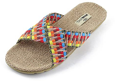 BRASILERAS Tongs Femme Antidérapantes Confortables Chaussures de Plage/Piscine/urbaines Multi 34/35 EU