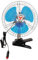 8 Inch 12V Car Vehicle Oscillating Van Fan Portable Dashboard Cooling Clip-On Fan (Blue)