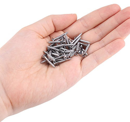 Chitarra Viti Pickup Chitarra elettrica Humbucker Pickup Frame Viti di Fissaggio Accessori per Chitarra 40 pc Set(Argento)