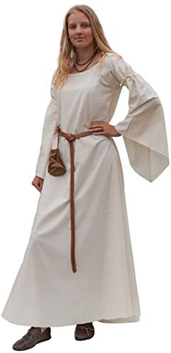 Battle-Merchant Mittelalter Kleid Burglinde, Damen, Natur, L