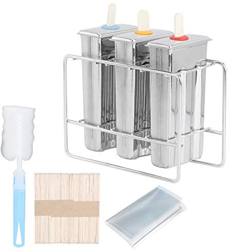 Kit de moldes de paletas caseras Molde de helado de acero inoxidable DIY Molde de paletas de hielo Juego de moldes de paletas Frozens Helado Paletas Gadget de cocina para verano Cool Family Kids DIY