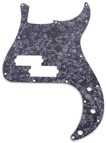 EXCEART 13löcher Pb Bass Pickguard Scratch Plate Schwarz Für Pb Bass Kratzschutz Mit Schutzfolie Passgenau Dekorativ Und Schützend Für Ihre Gitarre