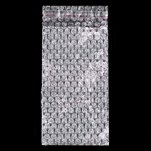 100 Luftpolsterbeutel mit selbstklebender Klappe transparente Polsterbeutel Schutzbeutel Versandmaterial Verpackung Größenwahl, Größe:7.5 x 13.5 cm