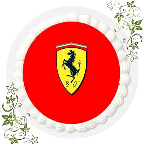 Fondant Tortenaufleger Tortenbild Geburtstag Ferrari AMA 1