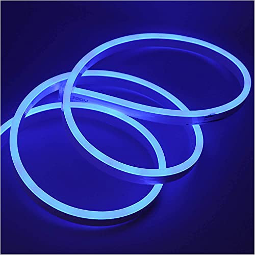 XUNATA 2m Neon LED Streifen Blau, 220V 2835 120leds/m IP65 Wasserdichte, Diffusion Flex LED Schlauch für Heim DIY Festival Dekoration