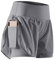 CADMUS 2-in-1 Damen-Trainingsshorts für athletisches Fitnessstudio, Laufshorts mit Handytaschen, 1 Stück: 06# Grau, XX-Large