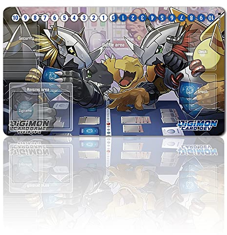 Four leaves Trading Card Game Playmat TCG Free Waterproof Bag Table Mats Size 60 x 35 cm Mouse Pad Compatible for Digimon CCG RPG (008568)