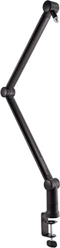 Kensington A1020 Fully Adjustable Boom Arm for Microphones including Blue Yeti, Webcams and Lighting Systems, Adjustable Desktop Mount, C-Clamp Stand Holder for Tech Devices and Accessories (K87652WW)