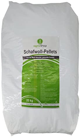 Agrarshop Schafwollpellets 20 kg organischer Universaldünger Naturdünger
