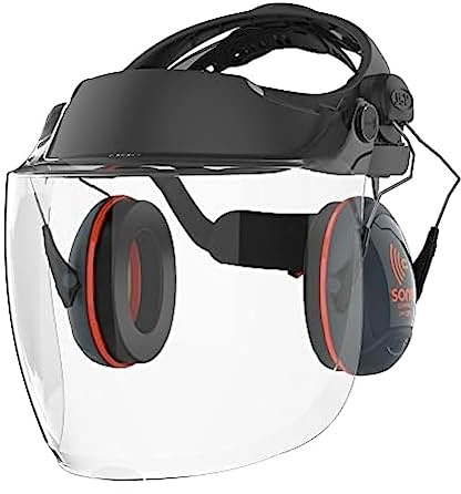 JSP EVOGuard C2 Stirnhalterung mit Klarsichtvisier | Stirnhalterung mit klarem Visier sowie Antibeschlag- und Kratzschutzbeschichtung. EN 166-zertifiziert.