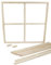 Keilrahmenleisten-Set - 2x 90x140 cm zum Selberbauen, Keilrahmen Bausatz für Leinwand im Doppel-Set mit Keilen und Streben
