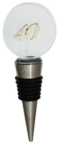 40th Birthday Glass Wine Whiskey Stopper Bottle Top 463
