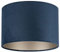 Uniqq Lampenschirm Velours King Blau Ø 40 cm - 30 cm hoch, UL179
