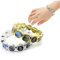 bopely Holy Saints Armband, 2 Pcs Jesus Saints Maria Angel Catholic Armband Mode Religiöse Schmuck (Silber+Gold)