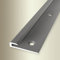 PROVISTON | Einfassprofil | Breite: 30 mm | Höhe: 3 mm | Länge: 2500 mm | Aluminium eloxiert | Abschlussprofil | Glatt | Edelstahl | Versenkt Gebohrt