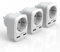 TESSAN 3 Pack Reiseadapter USA Adapter Amerika Deutschland Stecker mit 2 USB, Steckdosenadapter Reisestecker Stromadapter USA für Kanada Thailand Mexiko Wand Ladegerät Ladestation