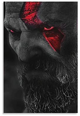 YYKG God of War Poster Dekorative Malerei Leinwand Wandkunst Wohnzimmer Poster Schlafzimmer Gemälde 40 x 60 cm