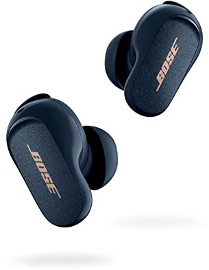Bose QuietComfort Earbuds II, kabellos, Bluetooth, Noise-Cancelling-In-Ear-Kopfhörer mit individueller Lärmreduzierung und personalisiertem Klang, Mitternachtsblau