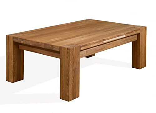 Main Möbel Couchtisch 110x70cm 'Gilbert' Wildeiche massiv Massivholz Eiche geölt