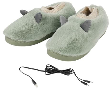 Zapatos calefactores eléctricos - Calentador de pies eléctrico - Botas calefactables, Calentadores de pies, Zapatillas para microondas, Zapatos calefactables para Hombre para aliviar la rigidez