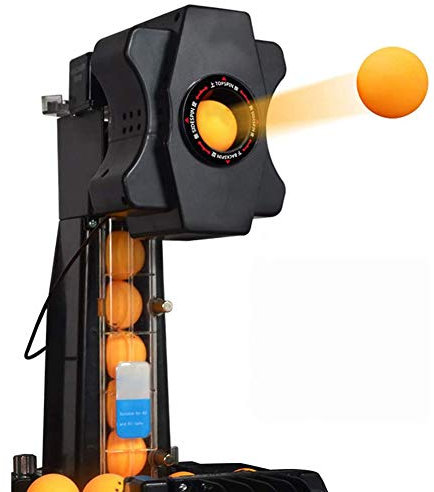 9 verschiedene Frequenzen und Geschwindigkeiten Ping Pong Roboter, Wireless Remote Trainer Ping-Pong Maschine, Top Version Ping-Pong Praxis zum Üben