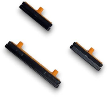 jbTec Lautstärke EIN/Aus Tasten Set kompatibel mit Samsung Galaxy S9 / S9+ Plus - Ersatz Buttons Knöpfe, Farbe:Schwarz