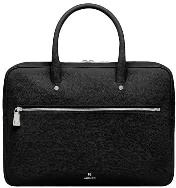 Aigner Laptoptasche/Businessbag Ivy M, Schwarz/Silber