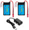 AMZZN 2PCS 7,4V 1100mAh 30C Lipo batterie avec chargeur 2-en-1 pour Wltoys A949 A959 A969 A979 K929 RC voiture, compatible avec 1/10 1/16 1/18 1/24 Ratio RC voiture et A320 A321 V3551 3 drone RC