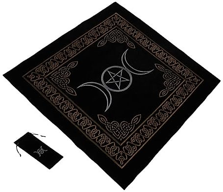Abaodam 1 Satz Tarot-Tischdecke Altarteppich Hexereizubehör Empfehlung Einer Wahrsagerin Tarottuch zum Lesen Astrologie-Tischdecke Esstisch schmücken die Lieferungen Kleidung Stoff