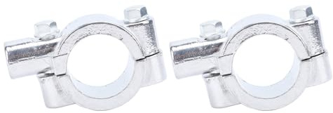 Motorrad-Spiegelhalterung, Klemmhalterung, Adapter, Uni für Versal, 25 Mm, Lenker, ATV, Roller, Projektfahrräder (Silber M10)