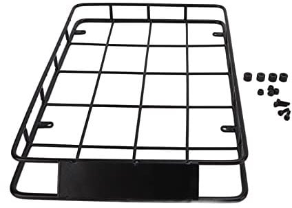 Lybunair Large Metal RC Roof Luggage Rack RC Car Luggage Carrier RC Iron Roof Rack for SCX10 1/10 RC Crawler