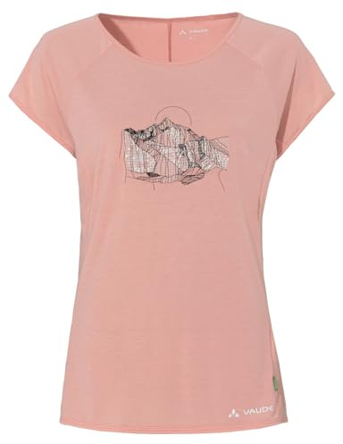 VAUDE Women's Tekoa T-Shirt II, Lässiges Damen T-Shirt, Soft Rose, 42