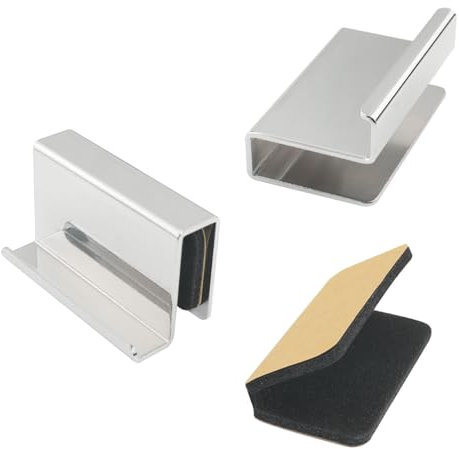 ITROLLE Glasklemme, 4,1 cm, 2 Stück, 4,1 cm (1,6 Zoll), für Fenster, Vitrinen, Türen, Türklammer aus poliertem Chrom