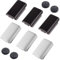 ZHUROUPU Replacement Battery Cover Pack for Xbox 360 Wireless Controller, battery back cover case shell Accessories for Microsoft for xbox 360 with 6 DIY joystick caps (3 x Black, 3 x White)
