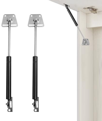 ASOFTY 2 Stück Gasdruckdämpfer 300N, 260mm Länge Hydraulic Gasdruckfeder, Möbel Gasfeder, Gasdruckdämpfer Dämpfer für Klappen Schranktür, Türhausschränke, Küchenschrank, Bücherschränke