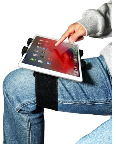 OHLPRO Piloten-Kniebrett für iPad & 7-11 Tablets, Verbesserter Elastischer Riemen für Sicheren Halt Am Oberschenkel, Einstellbare Betrachtungswinkel, Robustes Tablet-Halterung Ideal für Luftfahrt