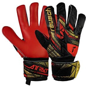 Reusch Attrakt Solid griffige Torwarthandschuhe Herren und Frauen Fußballhandschuhe für Erwachsene geeignet für alle Wetterbedingungen und Spielfeldoberflächen