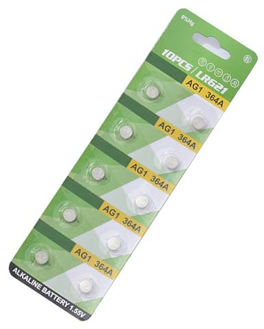 AG1 AG3 AG4 AG10 AG13 1,55 V Alkaline-Knopfzellen für kleine Elektronikuhren, Taschenrechner, Batterien, 10 Stück