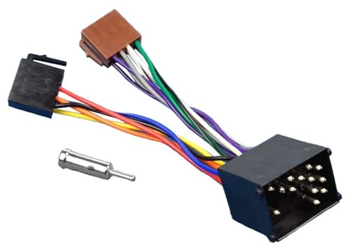 Gettimore Autoradio Stereo Adapter Kabelbaum Kabel für BMW E30 E36 E34 E39 E46 3 5 7 8 Serie Z3 Z8 X5 MINI