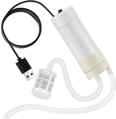 Mini pompa dell'acqua, pompa dell'acqua 5V, mini pompe dell'acqua elettriche, piccola pompa autoadescante, pompa a vuoto alimentata tramite USB (include tubi dell'acqua da 1 metro e 3 metri) | Piccola pompa autoadescante alimentata tramite USB (contiene tubi dell'acqua da 1 metro e 3 metri di lunghezza)